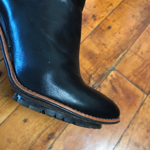 Vintage Costume National Black Ankle Booties - Size 37 - Picture 6 of 6